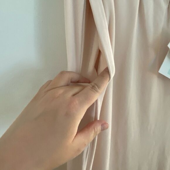 NWT blush pink split leg drawstring pants XL - Picture 3 of 6